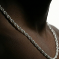 Clean silver rope chain 3mm