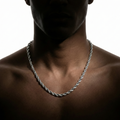 Clean silver rope chain 3mm
