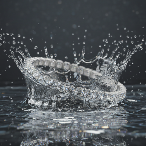 4-5MM Silver Moissanite Tennis bracelet