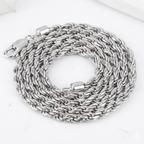 Clean silver rope chain 3mm