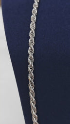 Clean silver rope chain 3mm